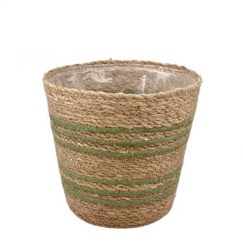 Korb Conical braun/grün D20cm H19cm