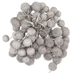 Seiden dry platane silber glitzer pro bündel
