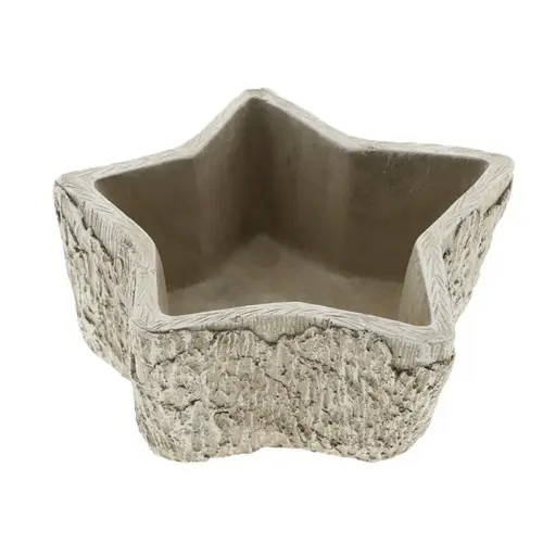Pflanzer Stern grau 20x20x08cm
