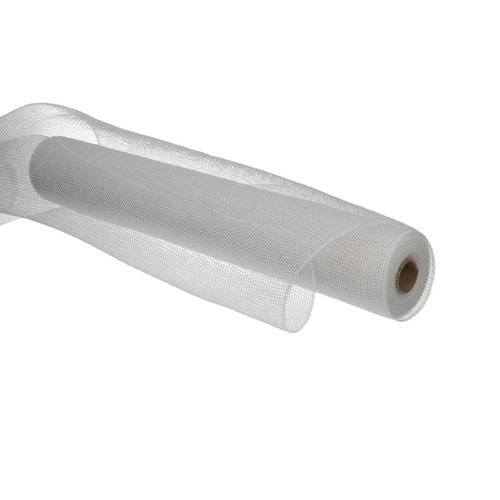 Dekostoff Rolle 55cm Zephir weiss 10m