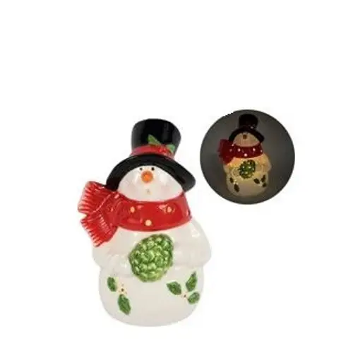 LED Schneemann weiss D10.5cm H15cm 