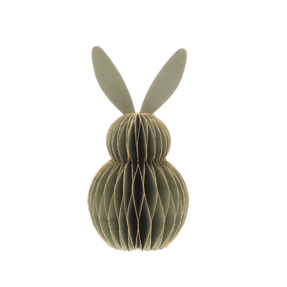 Kaninchen faltbar grün D08cm H15cm