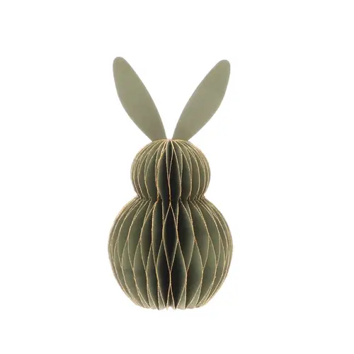 Kaninchen faltbar grün D08cm H15cm