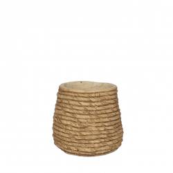 Keramik Übertopf Palma braun D12cm H11cm