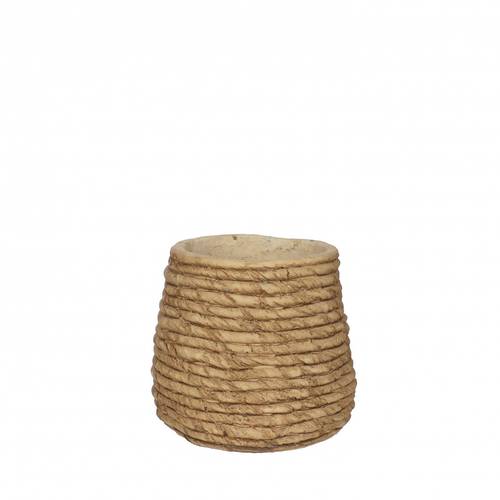 Keramik Übertopf Palma braun D12cm H11cm
