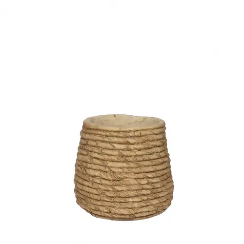 Keramik Übertopf Palma braun D12cm H11cm