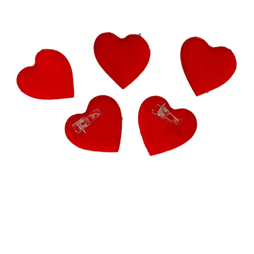 Herz rot mit Clip 4.5cm x72 