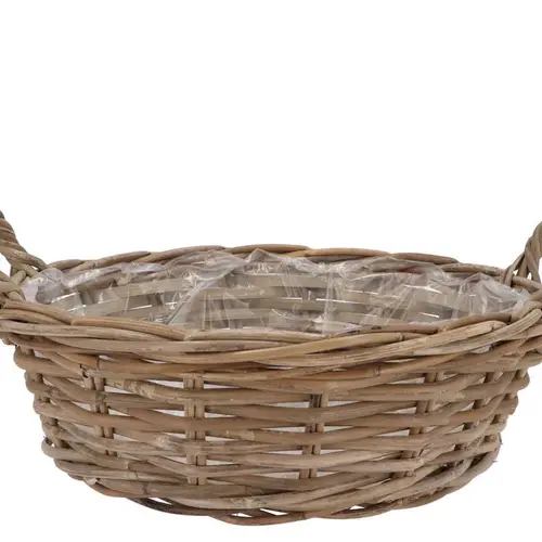 Korb Henkel Rattan Kuboo D35cm H13cm