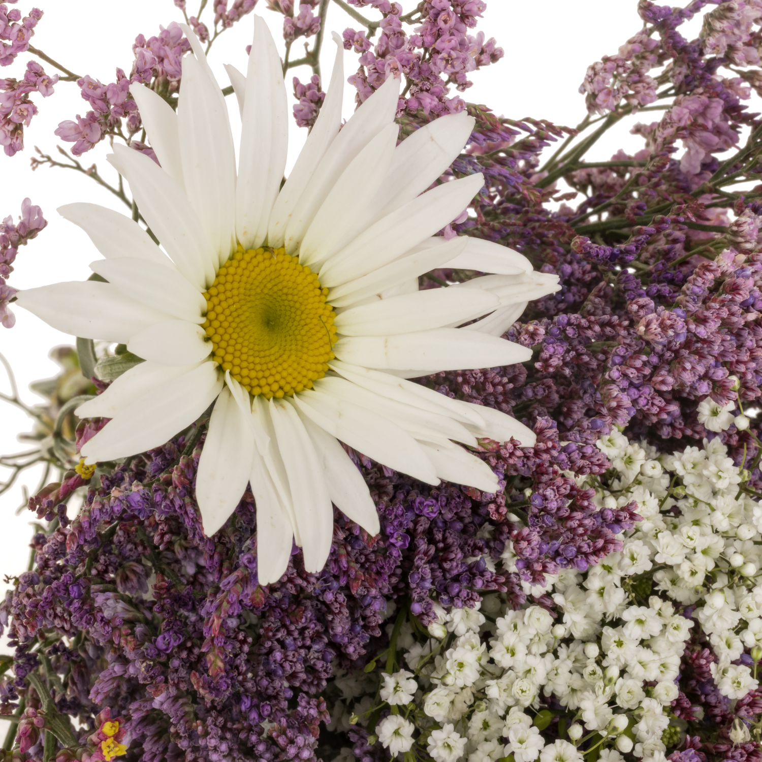 Strauß limonium/margrit/gyps mix 41cm