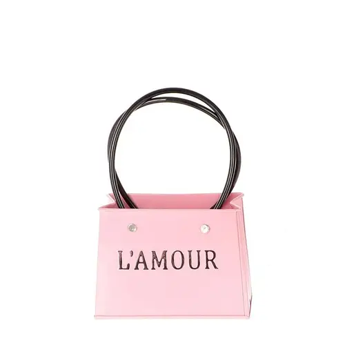 Zink Tasche L'Amour rosa 12x14x12cm