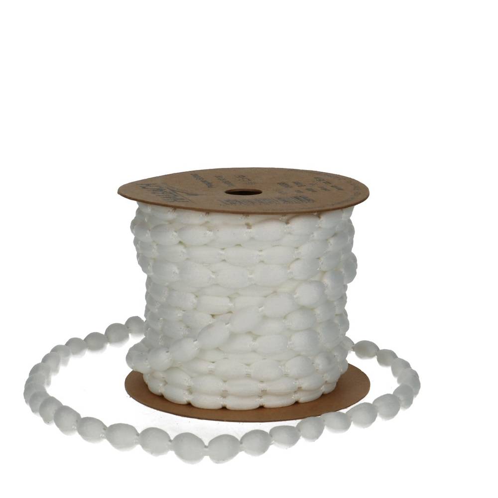 Band Bobble weiss 08mm 15m