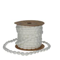Band Bobble weiss 08mm 15m