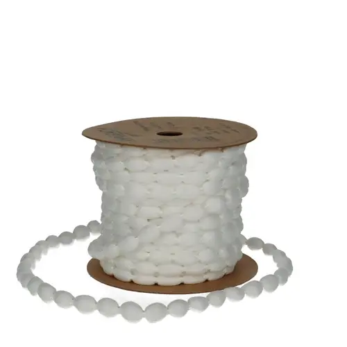 Band Bobble weiss 08mm 15m