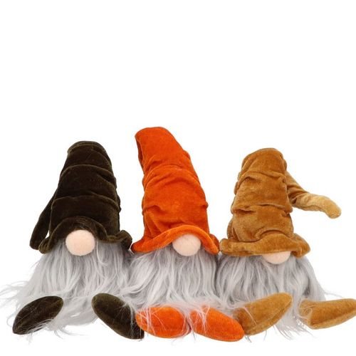 Deko Gnom Herbst velvet mix 38cm
