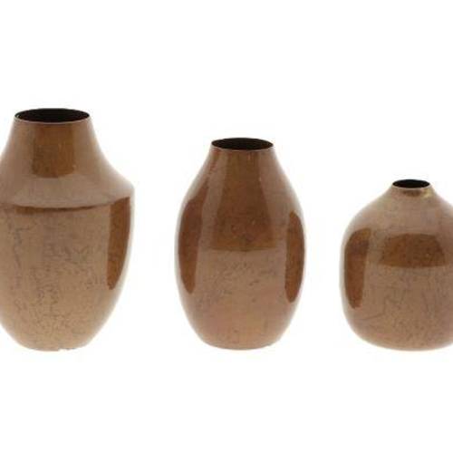 Metall Vase Venato 3/Set D10.5cm H14.5cm