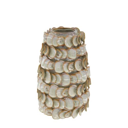 Keramik Vase Scales braun D15cm H25cm