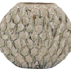 Keramik Vase Inga Jada Structure grün 41x15x33cm