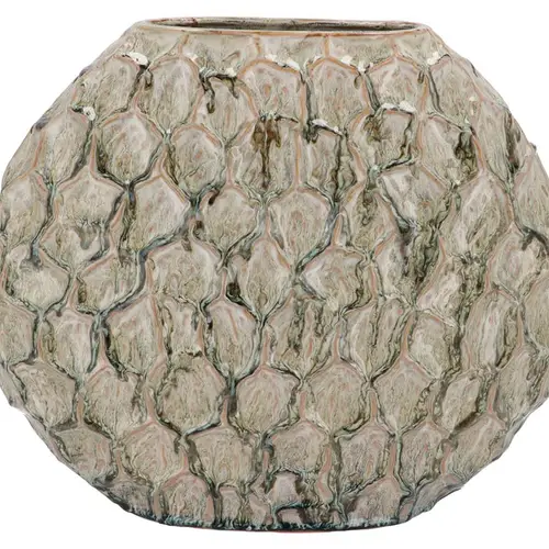 Keramik Vase Inga Jada Structure grün 41x15x33cm