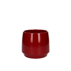 Keramik Übertopf Lucca rot D12cm H10.5cm
