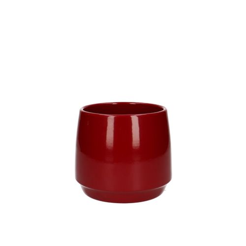 Keramik Übertopf Lucca rot D12cm H10.5cm