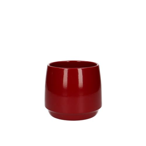 Keramik Übertopf Lucca rot D12cm H10.5cm