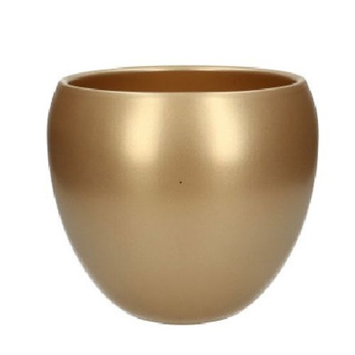 Keramik Bowl gold D19/21x18.5cm
