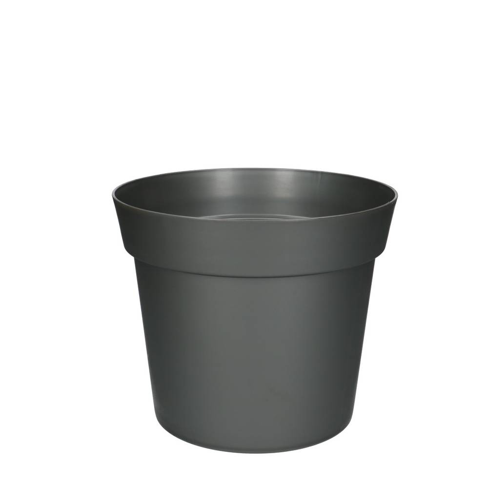 Kunststoff Übertopf grau D21cm H17.5cm
