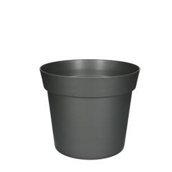 Kunststoff Übertopf grau D21cm H17.5cm