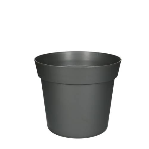 Kunststoff Übertopf grau D21cm H17.5cm