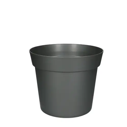 Kunststoff Übertopf grau D21cm H17.5cm