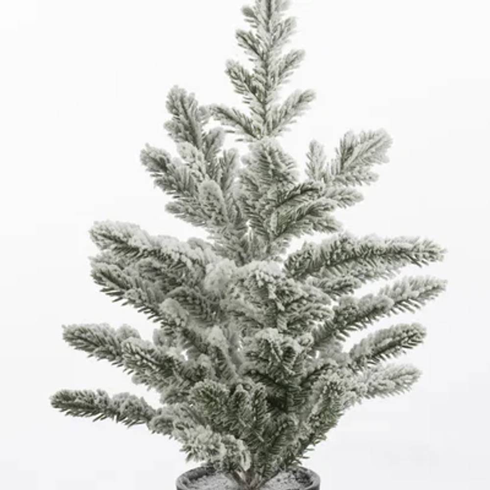 Baum Seiden Kiefer Schnee H40cm