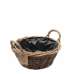 Korb Henkel Terima Rund braun D26cm H12cm