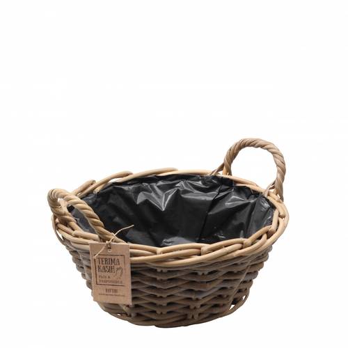 Korb Henkel Terima Rund braun D26cm H12cm