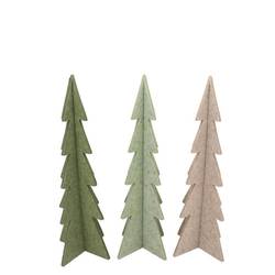 Deko Weihnachtsbaum Filz mix grün 09x25cm