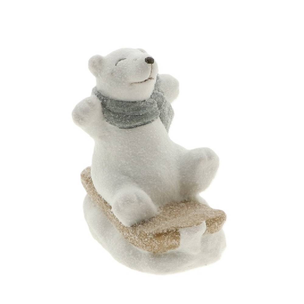 Bär Bruno weiss 11.5x09x13cm