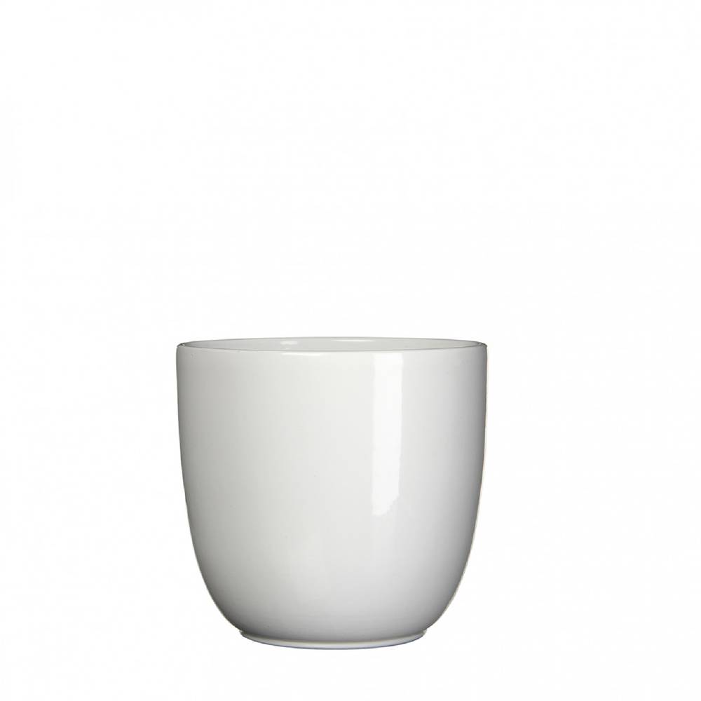 Keramik Übertopf Torino weiss D13.5cm H13cm