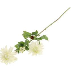Seiden Dahlia weiss L85cm