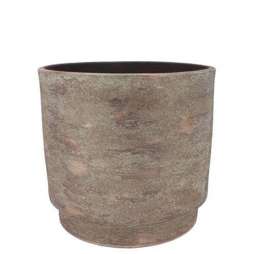 Keramik Übertopf Romy braun 17x15cm