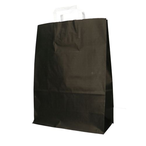Tasche Papier schwarz 32/15x43cm