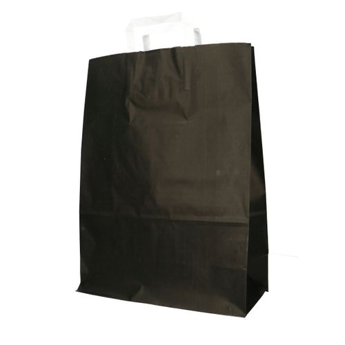 Tasche Papier schwarz 32/15x43cm