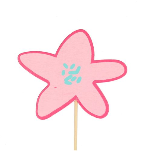 Blume auf Stab Party rosa L50cm D08cm