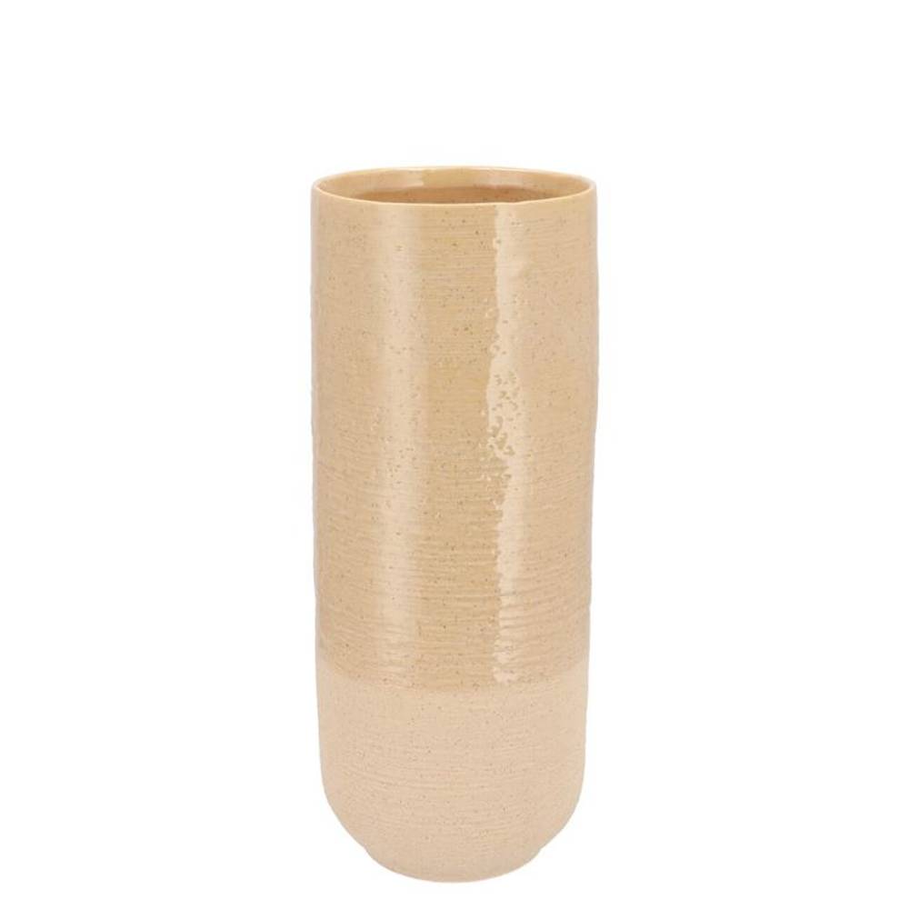 Keramik Vase Neva sand 14x14x20cm