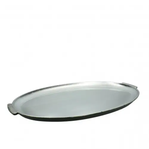 Melamine Schale silber 38x31x02cm