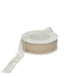 Band Spitze creme 18mm 18m
