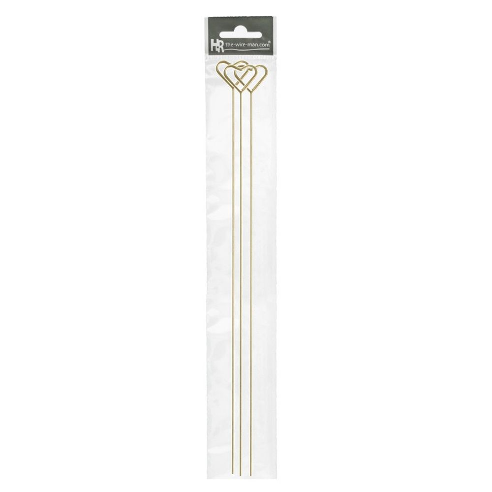 Kartenhalter Herz gold 40cm x3