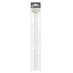 Kartenhalter Herz gold 40cm x3