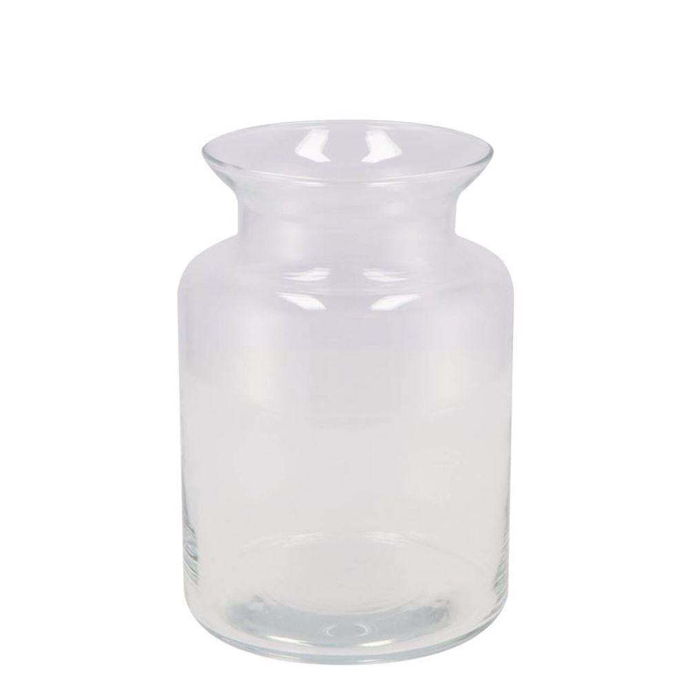 Glas Vase Milchkanne Heavy D14cm H20cm