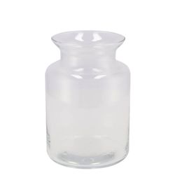 Glas Vase Milchkanne Heavy D14cm H20cm