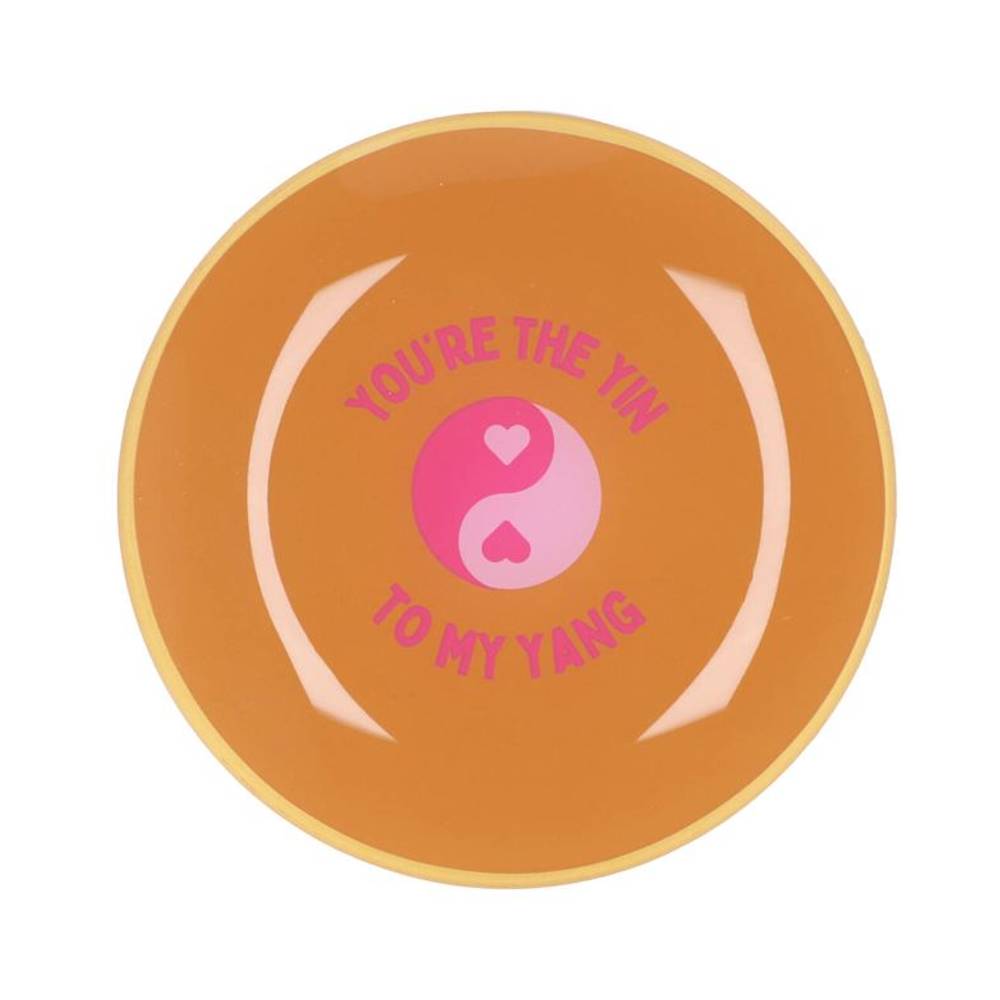 Teller Rund Yin Yang 18x18x02cm