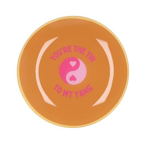 Teller Rund Yin Yang 18x18x02cm